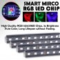 4x Multi-Color RGB Wireless Remote Control 36 LED Strip Lights Car Interior USB