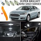 13 x Xenon White LED Interior & Plate Lights Package For 2006 - 2012 Ford Fusion