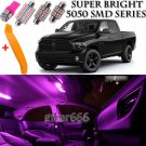 10 x Ultra PINK Interior LED Lights Kit + TOOL For 2010-2017 RAM 1500 2500 3500