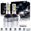 9005 HB3 H10 LED Headlight Kit 1400W 210000LM 9140 9145 6000K Bright Whtie Bulb