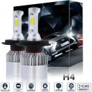 1400W 210000LM 3 Sides COB LED Headlight Bulb H4 9003 Lo/Hi Beam 6000K HID White