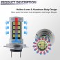 2x H7 92SMD LED Fog Light Bulb Car Driving Lamp DRL 6000K Xenon White High Power