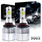 210000LM 1400W LED Headlight Conversion Bulb 9005 HB3 H10 9145 6000K White Pair