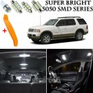 12 x Xenon White Interior LED Lights Kit + TOOL For 2002 - 2005 Ford Explorer