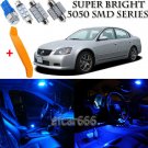 11 x Ultra Blue Interior LED Lights Kit + TOOL For 2002 - 2006 Nissan Altima