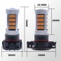 2x 92SMD Pink Purple H16 5201 5202 High Power LED Fog Driving Light Bulb Bright