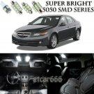 12 x Xenon White LED Interior Light Package Kit For Acura TSX 2004 - 2014