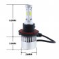 1400W 210000LM COB LED Headlight High Low Beams H13 9008 6000K White Bulbs Pair