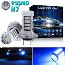 H7 92-4014-SMD LED Projector Fog Light Bulb Car Driving Lamp DRL Blue High Power