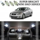 15x Xenon SMD White LED Interior Light Package Kit For Lexus IS250 2006-2013