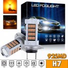 2x H7 92-4014SMD LED Fog Light Bulb Car Driving Lamp DRL Amber Yellow High Power