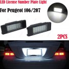 2x For Peugeot 106 407 307 308 207 Citroen C2 C4 LED Licence Number Plate Light