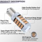 Super Bright Amber Yellow 1156 BA15S 92-4014SMD LED Brake Stop Tail Lights Bulbs