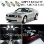 5050 SMD White LED Interior Lights Package Kit For 2005-2009 Ford Mustang 7pcs