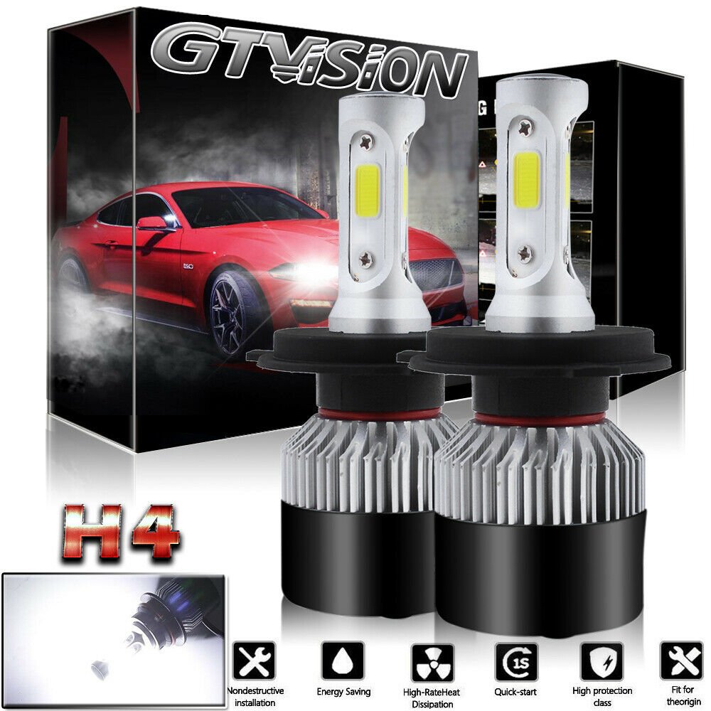 COB H4 9003 1320W LED Headlight Kit 198000LM Bulb HI-LO Beam 6000K Bright White