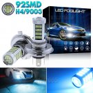 Ice Blue H4 9003 HB2 LED Projector Bulbs Fog Driving Light Daytime Running Lamp