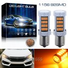 Amber Yellow P21W 1156 BA15S High Power 92-4014SMD Turn Signal LED Light Bulbs