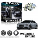 12x Bright White LED Interior Lights Package Kit For AUDI A5 S5 RS5 B8 2007-2016