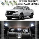 15x Xenon SMD White LED Interior Light Package Kit For 2006-2014 Honda Ridgeline