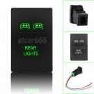 12V Green LED Push Switch For Toyota Sequoia 4Runner Tacoma 100series REAR LIGHT