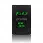 12V Green LED Push Switch For Toyota Sequoia 4Runner Tacoma 100series REAR LIGHT