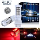 2X 92-4014-SMD 3157 4157 Bright Red High Power LED Brake Stop Tail Light Bulbs