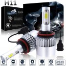 H11 H9 H8 1400W 210000LM LED Headlight Conversion Kit 6000K Bright White Bulbs