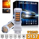 92SMD 3157 4157 4057 High Power LED Amber Yellow Turn Signal Corner Light Bulb