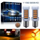 2x 1156 BA15S 92SMD Amber Yellow LED Backup Reverse Light Bulbs 12V High Power
