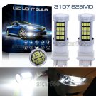 2pcs 92-4014SMD White 3157 4114 4157 LED DRL Driving Daytime Running Light Bulbs