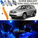 14 x Ultra Blue Interior LED Lights Kit + TOOL For 2008-2013 Toyota Highlander