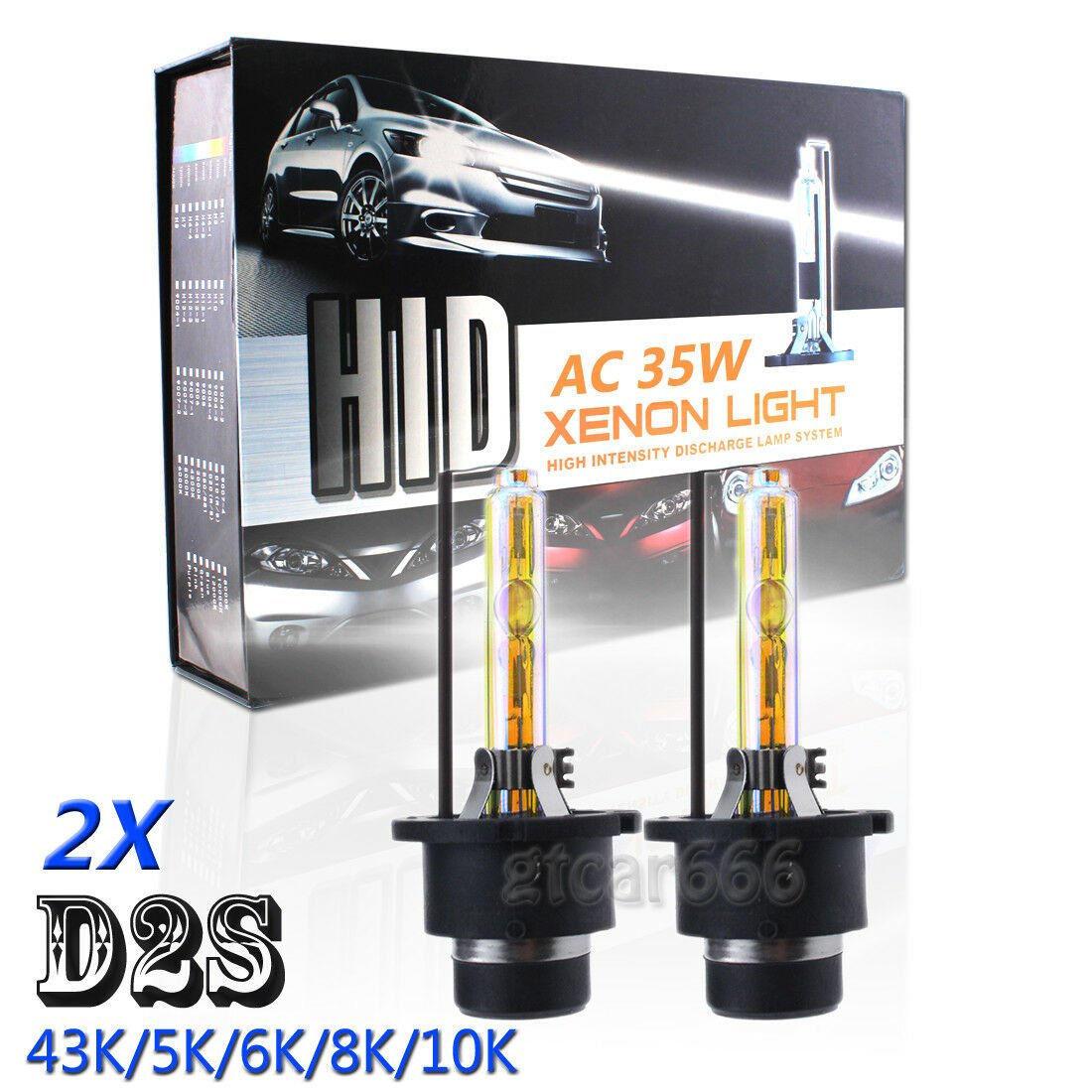35W D2S HID Xenon Headlight Bulbs OEM Low Beam Light For INFINITI 43K 5K 6K 8K