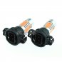 2× Purple Pink Car DRL Driving Fog Light H16 5202 COB LED Projector Lens Bulbs