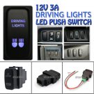 12V DRIVING LIGHTS Blue LED Push Switch For Mitsubishi Pajero Triton Galant MN