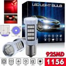 2pcs 92SMD Red 1156 BA15S Projector LED Turn Signal Backup Reverse Lights Bulbs