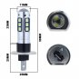 2x H1 15SMD Projector LED Fog Light Bulb Driving Lamp DRL Xenon White High Power