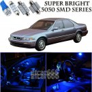 16X Bright SMD Blue LED Interior Light Package Kit For 91-95 Acura Legend Sedan