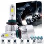 2PC 9006 HB4 LED Headlight Bulbs 1400W 210000LM COB 6000K Bright White Light Kit