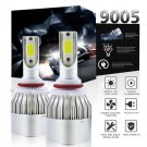 2-Side COB Chip LED Headlight Kit 9005 1300W 195000LM 6000K High Beam White Lamp