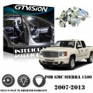 10x White LED Interior Light Package Kit For GMC Sierra 1500 2500 3500 2007-2013