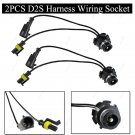 2Pcs D2S D2R HID Xenon Bulb Harness Connector Cable Wire Socket Adaptor Decoder