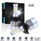 2x 1400W 210000LM LED Headlight H4 9003 HB2 Focused Hi/Lo Beam 6000K White Bulbs