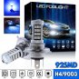 2x 92SMD Blue H4 9003 LED Projector Fog Light Bulb Driving Daytime Running Light
