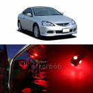 8 x Super Red LED Interior Light Package Kit For Acura RSX 2002 - 2006