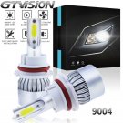 Pair 9004 HB1 COB 1300W LED Headlight Kit 195000LM Hi/Low Beam High Power 6000K