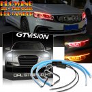 30CM Flexible Switchback LED Knight Rider Strip Light Sequential DRL Red Amber