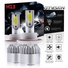 H13 9008 LED Headlight Bulb Kit For 2004-2014 Ford F-150 F150 Hi/Lo Beam White