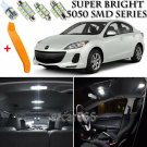 10 x Xenon White Interior LED Lights Kit + TOOL For 2010-2013 Mazda 3 Mazdaspeed
