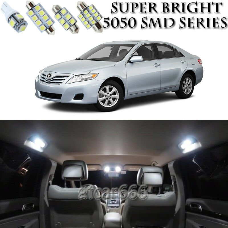 15x Xenon SMD White LED Interior Light Package Kit For 2007-2011 Toyota Camry
