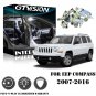 6Pcs White Interior LED Light Package Kit For 2007-2016 Jeep Patriot & Compass